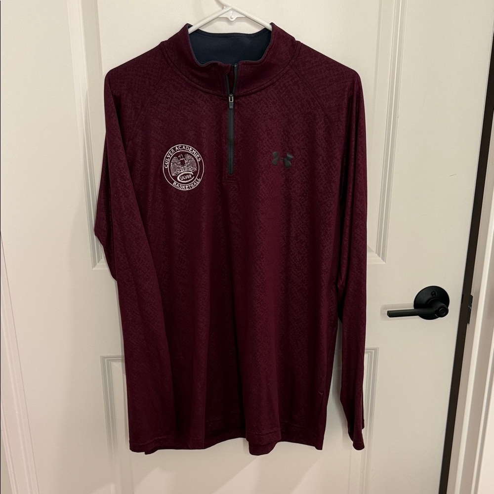 Under Armour Burgundy Quarter-Zip Top